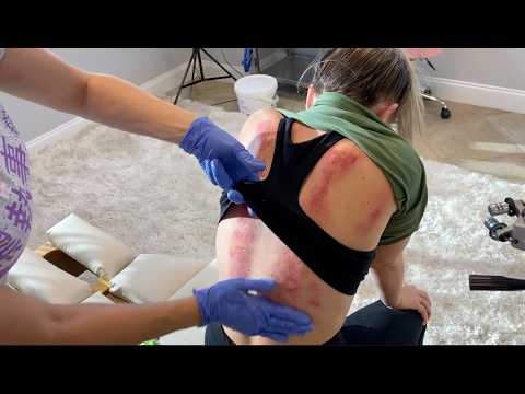 She let out a BIG sigh of relief when Her back finally CRACKED