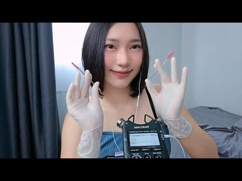 ASMR Mascara Brush Ear Cleaning 🖌🦻 Both Ear