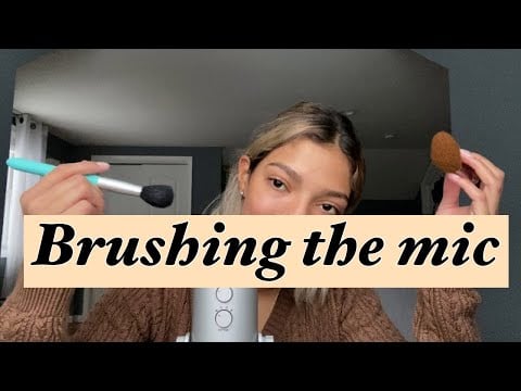 Ambers ASMR: ~Mic brushing~ using different types of brushing to relax you ✨🤍