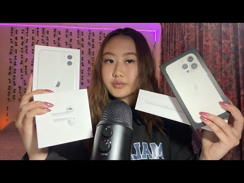 ASMR apple box tapping