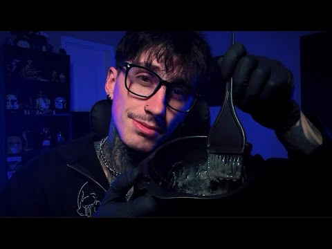 ASMR Dyeing Your Hair (up close personal attention) 