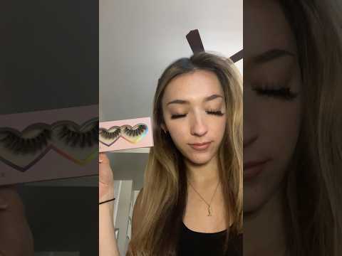 trying BIG lashes 🖤🖤 #lofiasmr