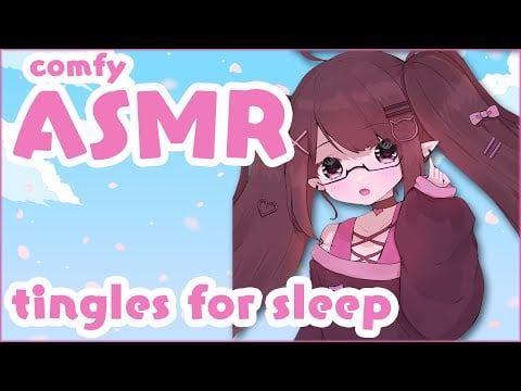 ASMR 1 HOUR comfy tingles to help you relax and sleep ♡  Whispering 🌸 ♡  Fluffy mic 🎀
