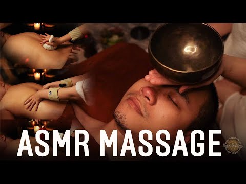 DEEP TISSUE BACK MASSAGE ASMR 🌙 Deep sleep and relaxation