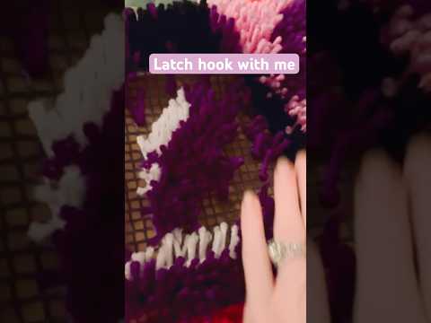 ASMR Latch hook tutorial (full video coming soon) #asmr #craft #latchhook #tutorial #tingles