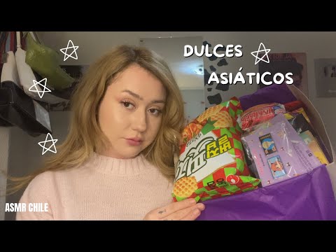 asmr probando dulces asiáticos (china- taiwán- japón)