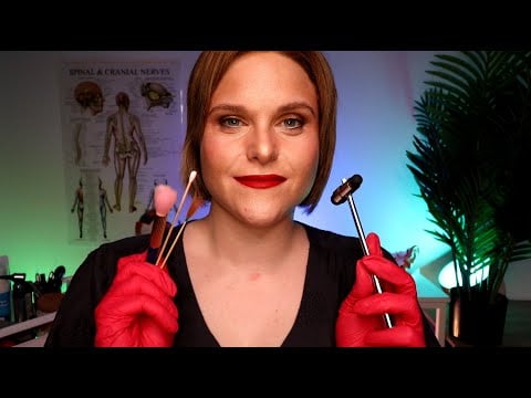 ASMR Cranial Nerve Exam: Facial Sensation Test & Muscle Function Check