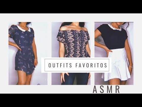 Te muestro mis outfits favoritos/ Sonidos relajantes con ropa/ Andrea ASMR 🦋