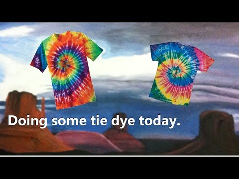 Doing some tie dye today.