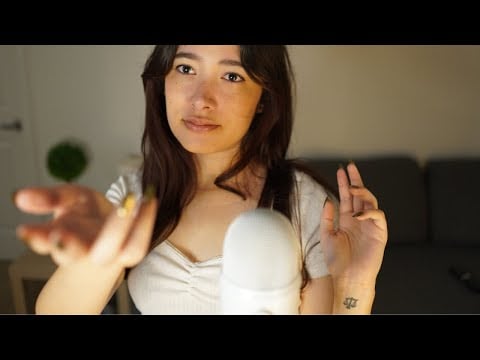 ASMR Hand Movements that will Lull You to Sleep 👋🏼🌊 (mouth sounds, tracing, visualization)