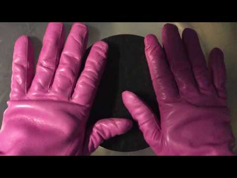 LEATHER GLOVES 💕 TAPPING 🎧  [[ASMR]]