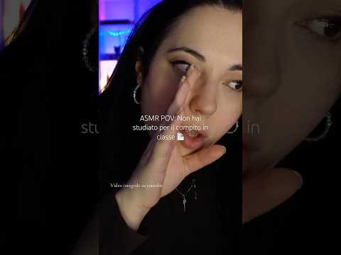 ASMR POV: Non hai studiato per il compito in classe e chiedi aiuto