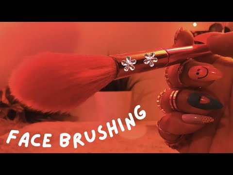 ASMR Face Brushing / Camera Brushing for Sleep and Relaxation (LOOPED) - No Talking