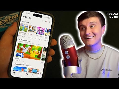 ASMR | Playing Roblox Games on IPhone 📱💤 (variety gameplay)