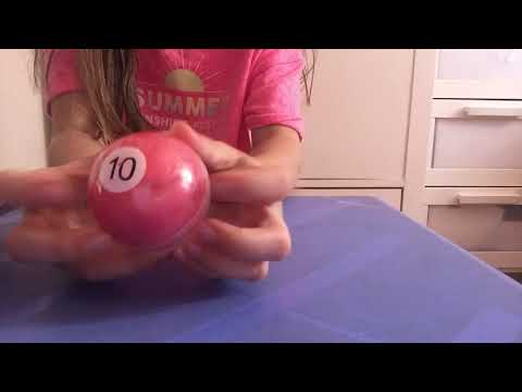 ASMR playing with slime