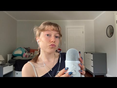 ASMR binaural whisper ramble (breathy, close-up)