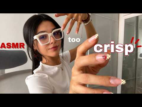 ASMR 🍓 FAST & CRISP Hand Sounds + Addictive Nail Sounds + Finger Flutters