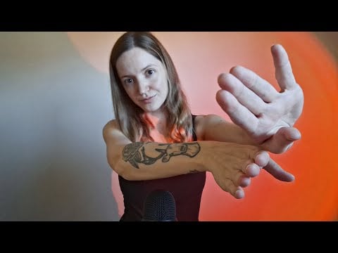 ASMR hand sounds with - stuffed toys, books, tracing, glass, liquid, names, gripping... Patreon July