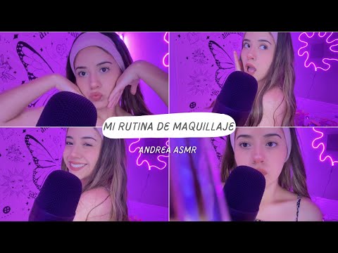 Mi rutina de maquillaje 💗 | Susurros relajantes | Andrea ASMR 🦋