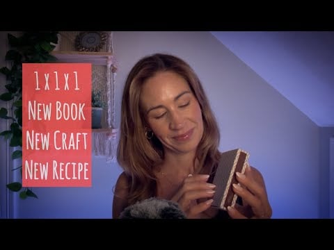 ASMR | One by One by One ✨ New Book, New Craft, & New Recipe ✨Whispered Rambling & Relaxing Triggers