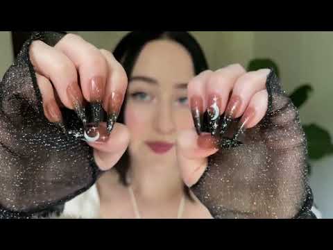 *one minute asmr* long nails tapping & scratching (no talking)