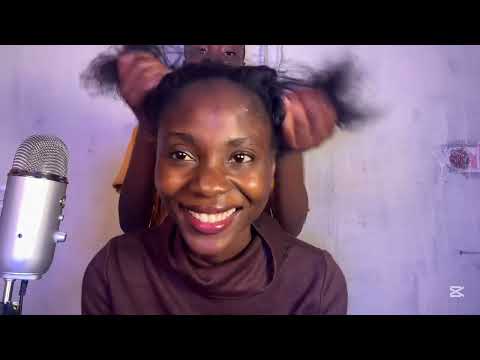 FAST AND AGGRESSIVE HAIR SALOON ON A REAL PERSON VERY INTENSE HEAD MASSAGE