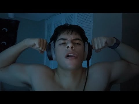 ASMR spit painting and mouth triggers