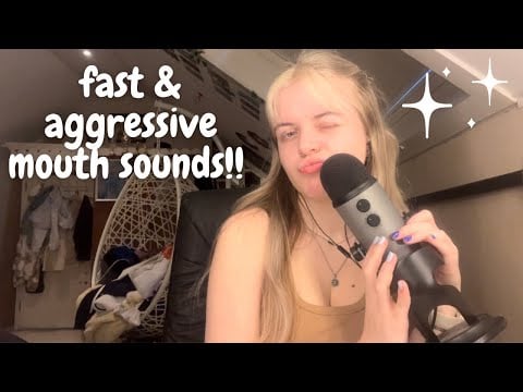 asmr | fast mouth sounds!! +bgm i guess