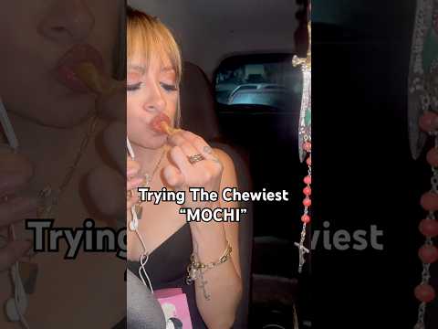 Eating the Chewiest “MOCHI” #asmr #mouthwhisper #mouthsounds #eating #food #mukbang