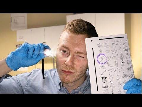 Gentle Eye Exam ASMR for Work Accident: Healing and Visual Checkup Roleplay