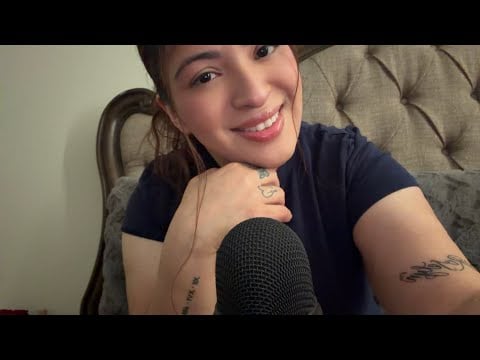 ASMR hand sounds (hand movements) w/ mouth sounds ⭐️