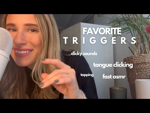 My Favorite ASMR Triggers | Tongue Clicking, Mouth Sounds, and Tapping