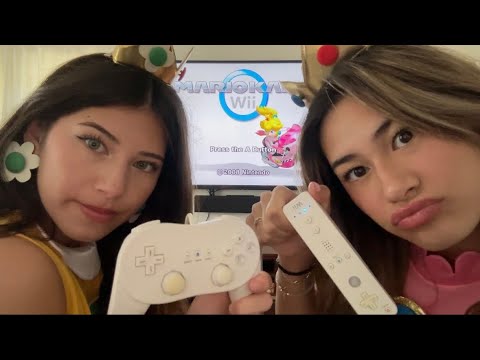 daisy & peach play mario kart (asmr)