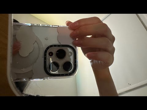 ASMR tapping mirror and phone, lofi