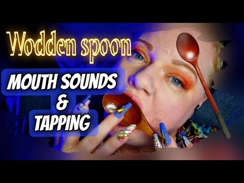 Wodden mouth sounds and tapping trailer [ASMR] (No talking)