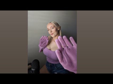 🧤🫠ASMR Scrubby Glove Sounds🫠🧤 EXTREME TINGLES🤯