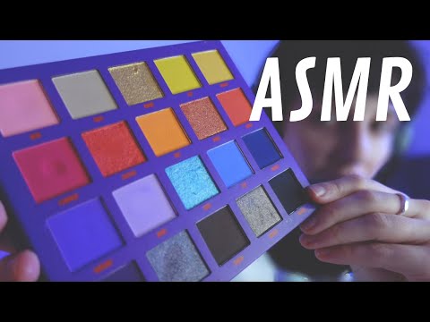 ASMR FRANÇAIS | 🎨 ma collection de palettes maquillage (Beautybay, Hudabeauty, AyoCoralie..) Partie1