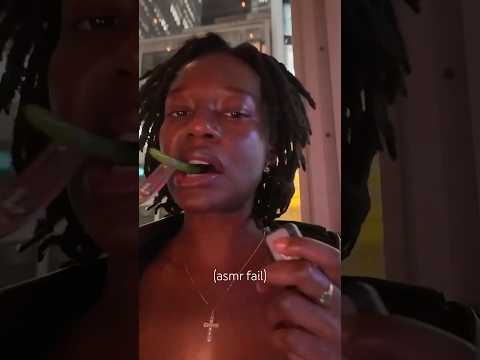 ASMR FAIL 🚨 Muhkbang Attempt, But You Can’t Hear Anything!😭 #asmrfail #asmrbloopers #asmrmukgbang