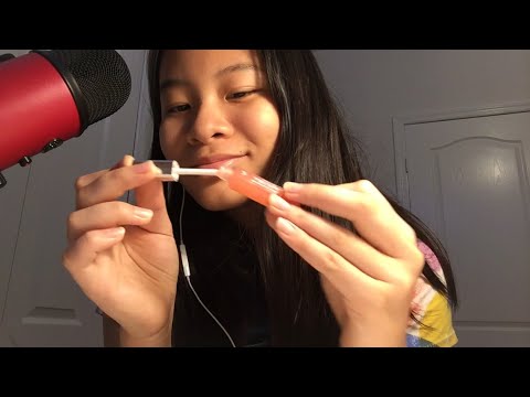 ASMR Big Sister Puts Pink Lipgloss on You
