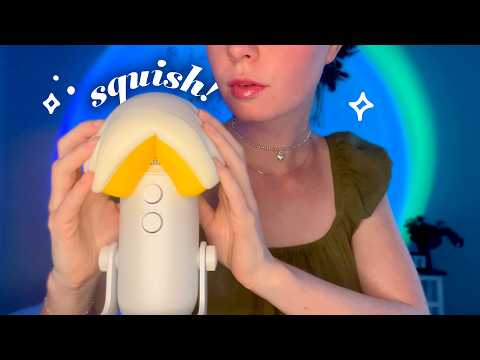 ASMR squishy sounds on the mic *tingly*