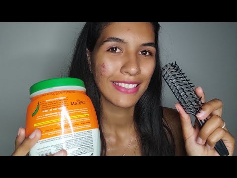 ASMR ARRUMANDO SEU CABELO COM SONS SATISFATÓRIOS💆🏽‍♀️