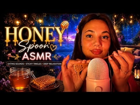 Bal qaşığı | Honey Spoon ASMR 🍯✨ Relaxing Mouth Sounds & Sticky Tingles | NO TALKING | 