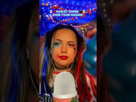 Harley Quinn does your makeup ASMR ♠️♥️♣️♦️🃏What was your favorite sound in this vid?