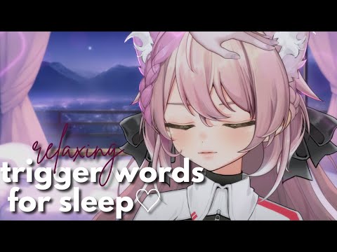 ASMR Relaxing Trigger Words for Sleep ♡ (Binaural) (3DIO)