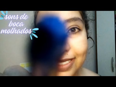 ASMR Seu rosto está sem cor, mas vou te ajudar| Pintando pra ficar normal| Sons de boca molhados💦👄