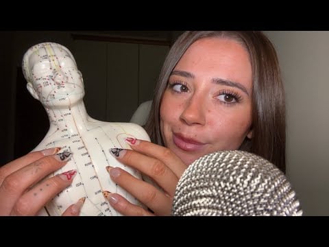 ASMR - Trying out some new triggers ( acupuncture doll, waffle asmr, slime, bronzing pearls) ✨