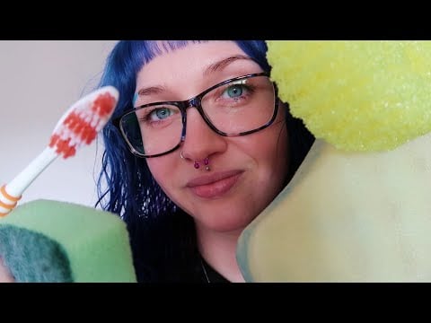 ASMR FAST & AGGRESSIVE Massage & Skin Scrub 🧽