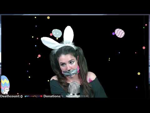 ASMR - Bad Bunny Muffled Gag with Tape & Gloves