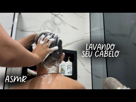 ASMR: LAVANDO E HIDRATANDO SEU CABELO ATÉ VOCÊ DORMIR 