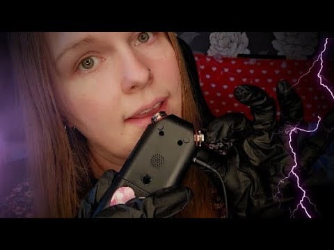 ASMR Tascam Teeth Digging, Mouth Sounds, Gloves, Count Down.